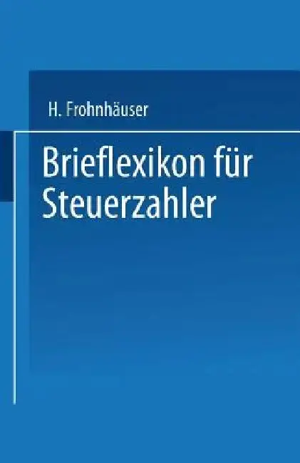 Cover of Brieflexikon Für Steuerzahler