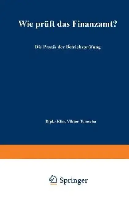 Cover of Wie Prüft Das Finanzamt?
