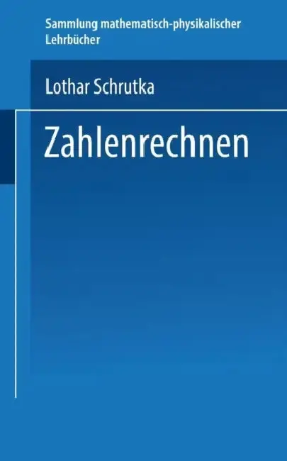 Cover of Zahlenrechnen