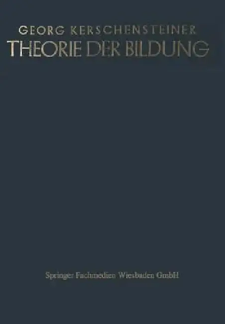 Cover of Theorie Der Bildung
