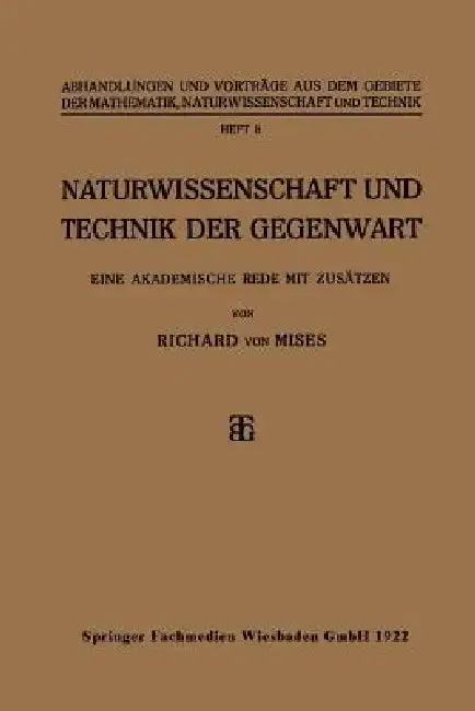 Cover of Naturwissenschaft Und Technik Der Gegenwart