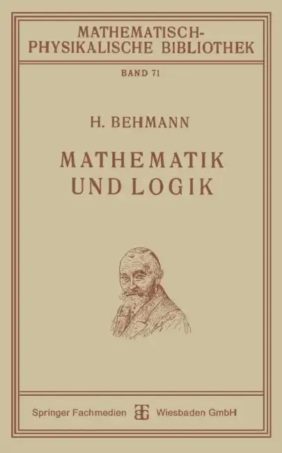 Cover of Mathematik Und Logik