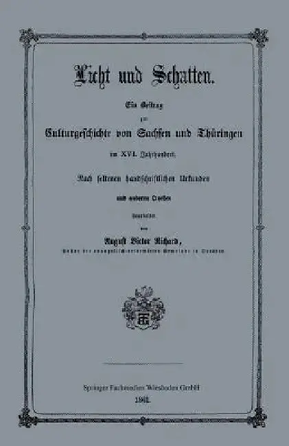 Cover of Licht Und Schatten