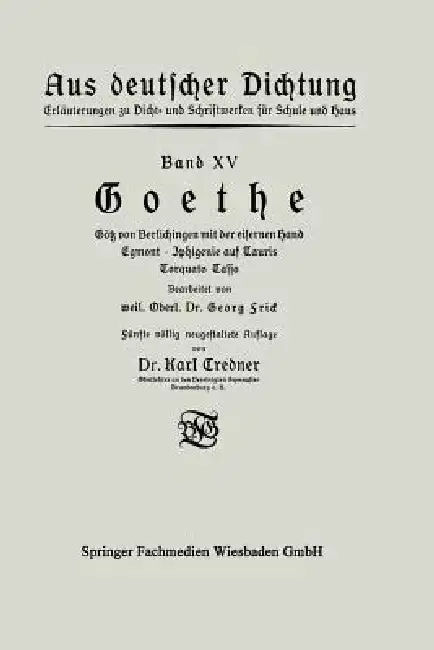 Cover of Goethe