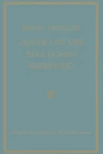 Cover of Geschichte Der Englischen Erziehung
