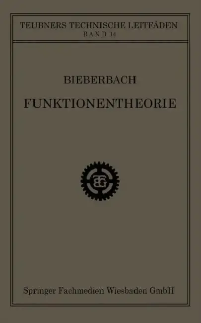 Cover of Funktionentheorie