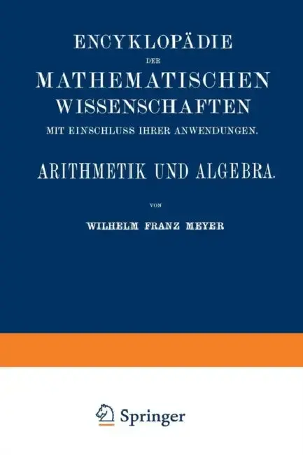 Cover of Arithmetik Und Algebra