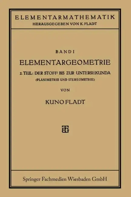 Cover of Elementargeometrie