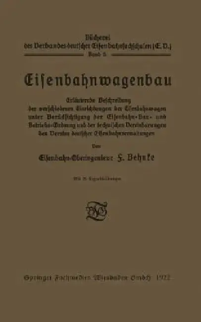 Cover of Eisenbahnwagenbau