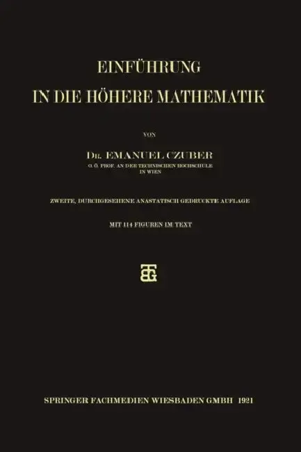 Cover of Einführung in Die Höhere Mathematik