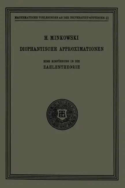 Cover of Diophantische Approximationen