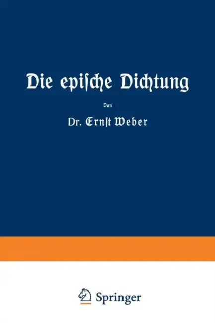 Cover of Die Epische Dichtung