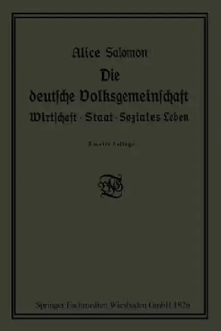 Cover of Die Deutsche Volksgemeinschaft