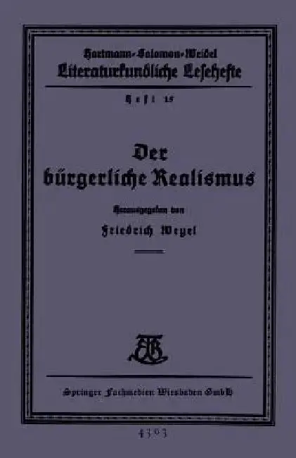Cover of Der Bürgerliche Realismus
