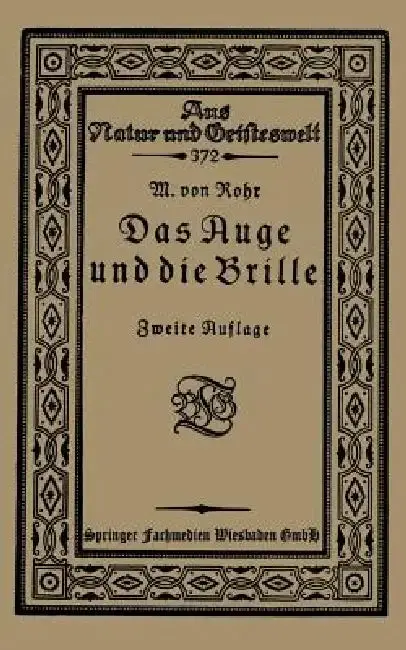 Cover of Das Auge Und Die Brille
