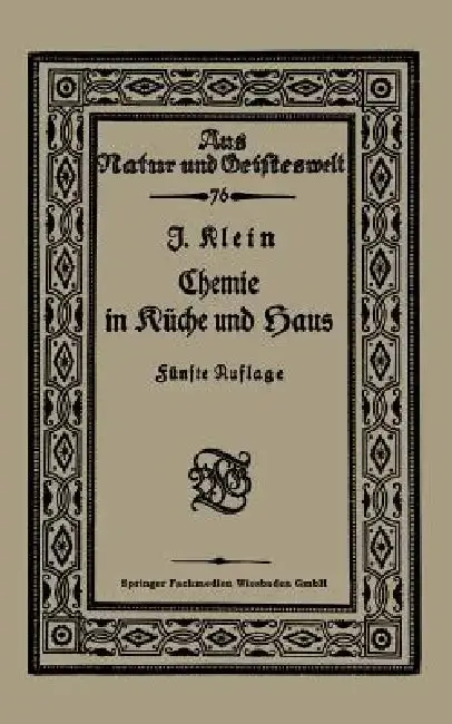 Cover of Chemie in Küche Und Haus