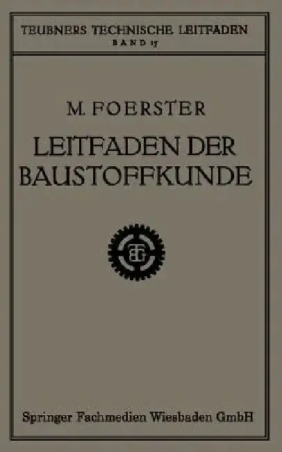 Cover of Leitfaden Der Baustoffkunde