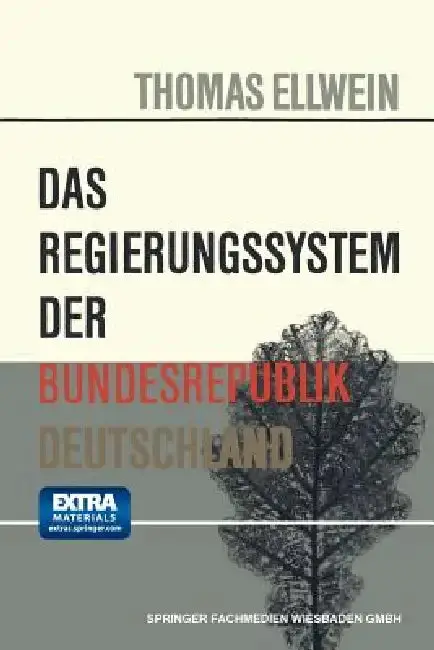 Cover of Das Regierungssystem Der Bundesrepublik Deutschland