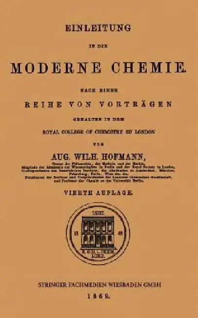 Cover of Einleitung in Die Moderne Chemie