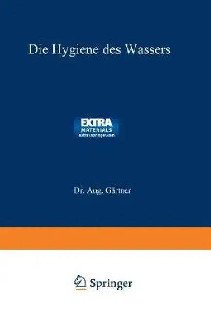 Cover of Die Hygiene Des Wassers