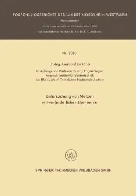 Cover of Untersuchung Von Netzen Mit Veränderlichen Elementen