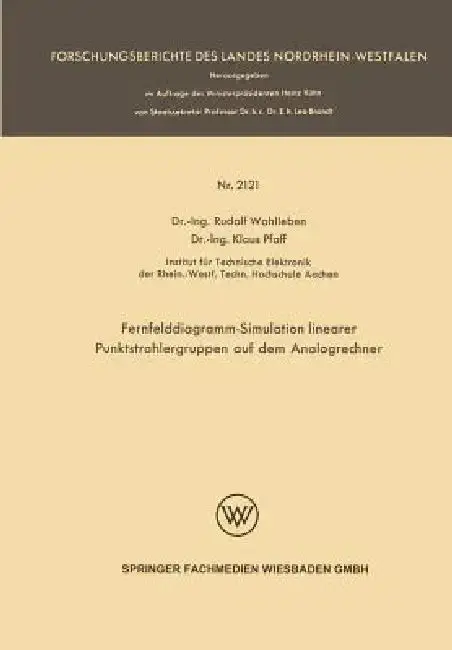 Cover of Fernfelddiagramm-Simulation Linearer Punktstrahlergruppen Auf Dem Analogrechner