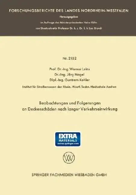 Cover of Beobachtungen Und Folgerungen an Deckenschäden Nach Langer Verkehrseinwirkung