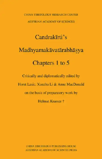 Cover of Candrakirti's Madhyamakavatarabhasya