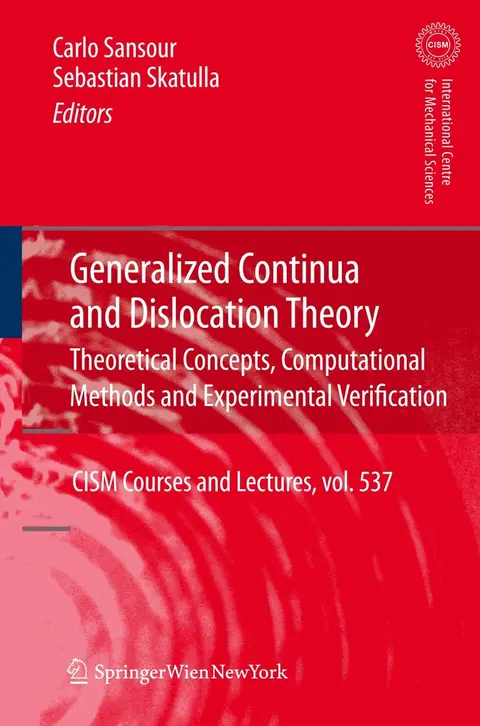 Cover of Generalized Continua and Dislocation Theory