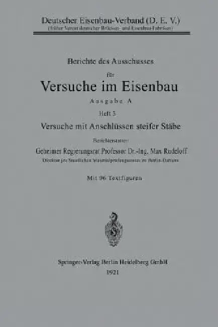 Cover of Berichte Des Ausschusses Für Versuche Im Eisenbau