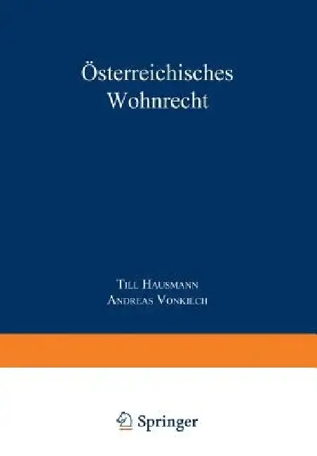 Cover of Österreichisches Wohnrecht
