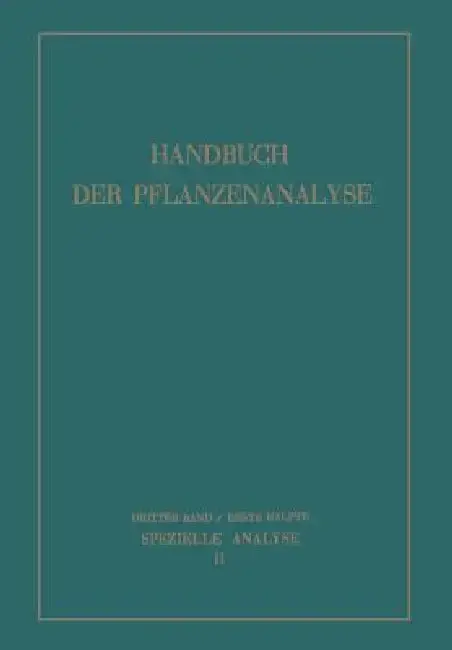 Cover of Spezielle Analyse