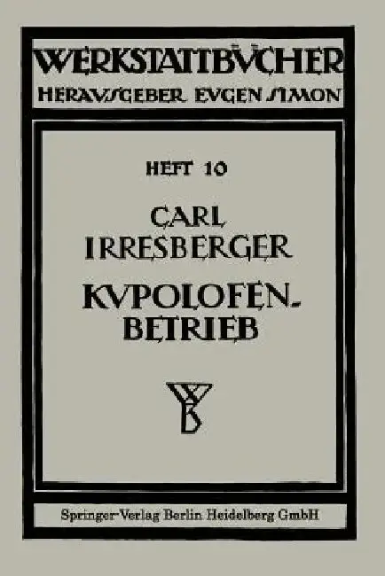 Cover of Kupolofenbetrieb