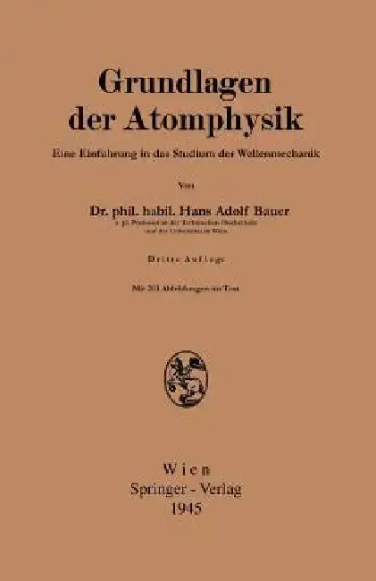Cover of Grundlagen Der Atomphysik