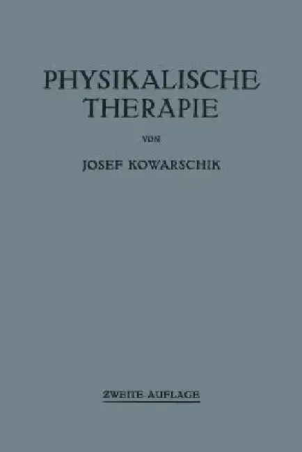 Cover of Physikalische Therapie
