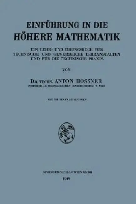Cover of Einführung in Die Höhere Mathematik