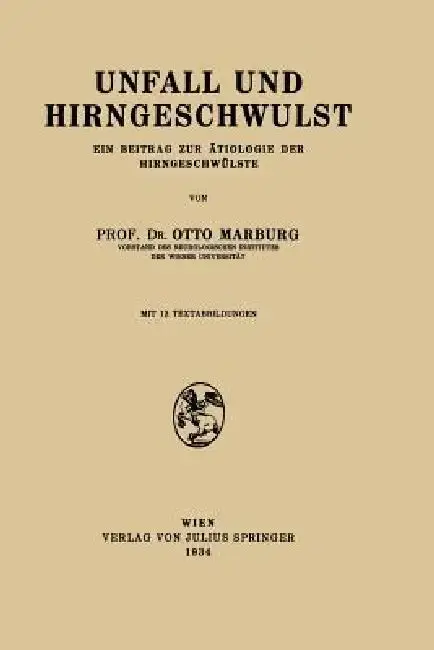 Cover of Unfall Und Hirngeschwulst