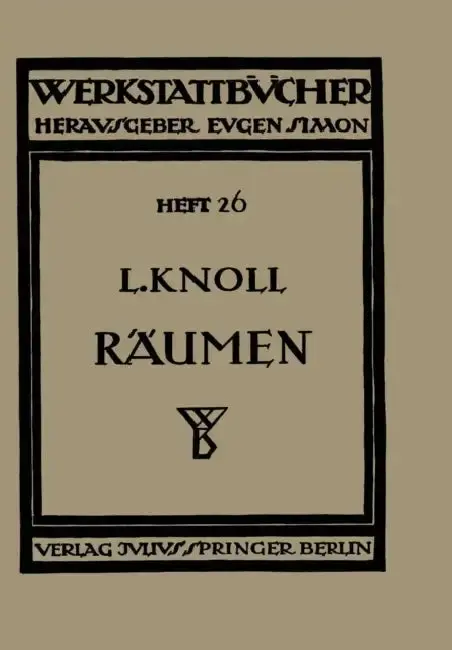 Cover of Räumen