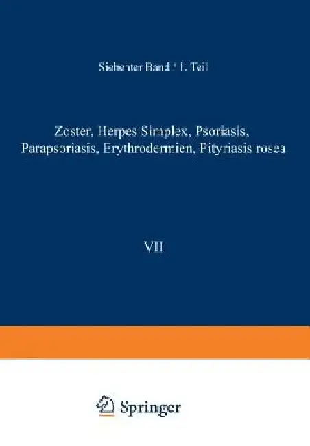 Cover of Zoster - Herpes Simplex - Psoriasis Parapsoriasis - Erythrodermien Pityriasis Rosea
