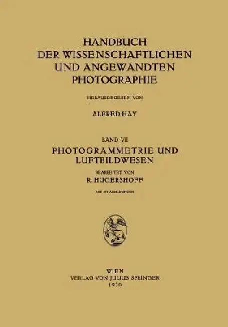 Cover of Photogrammetrie Und Luftbildwesen