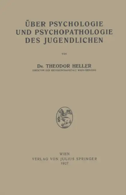 Cover of Über Psychologie Und Psychopathologie Des Jugendlichen