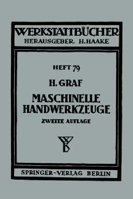 Cover of Maschinelle Handwerkzeuge