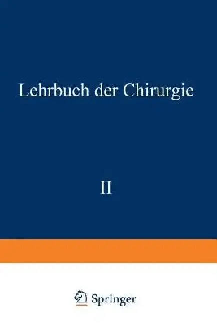 Cover of Lehrbuch Der Chirurgie