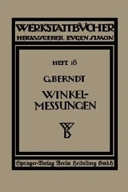 Cover of Technische Winkelmessungen