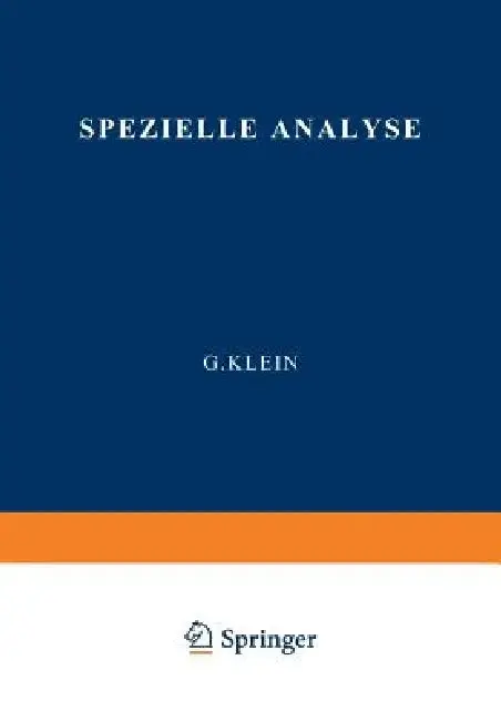 Cover of Spezielle Analyse