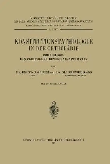 Cover of Konstitutionspathologie in Der Orthopädie