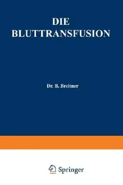 Cover of Die Bluttransfusion