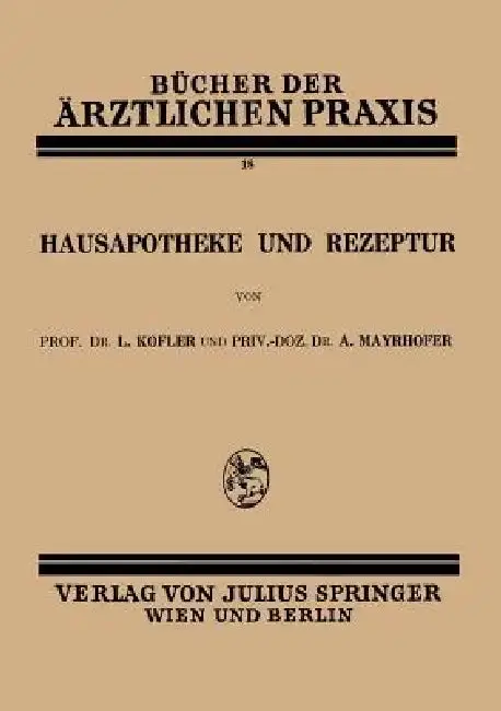 Cover of Hausapotheke Und Rezeptur