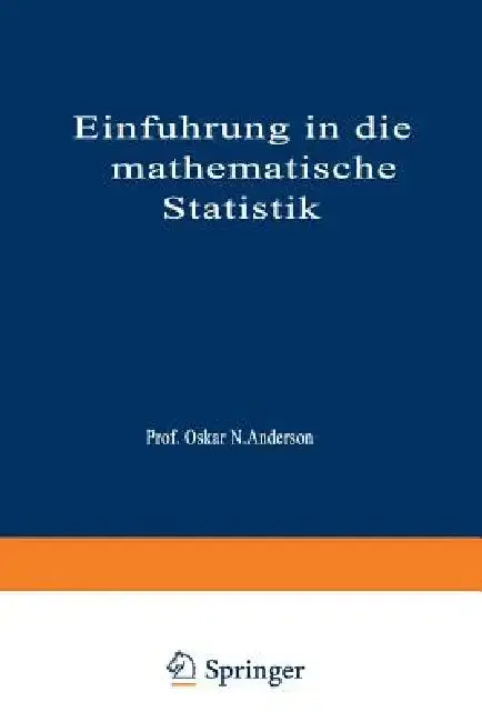 Cover of Einführung in Die Mathematische Statistik