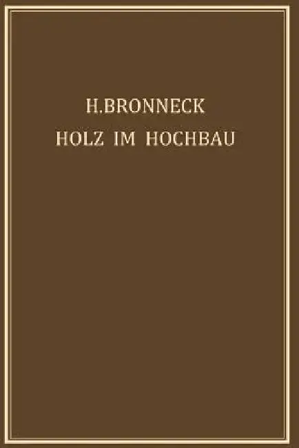 Cover of Holz Im Hochbau